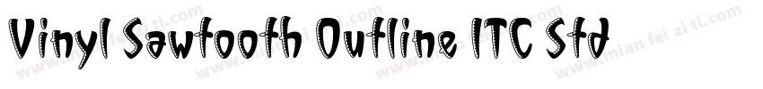 Vinyl Sawtooth Outline ITC Std字体转换